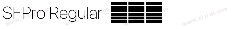 SFPro Regular字体转换